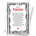 Front cover of the Shmuncki Valentine's Day card, from the House of Hearts poem card collection