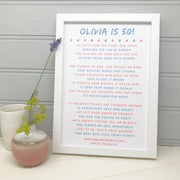 personalised 50th birthday gift poem for her