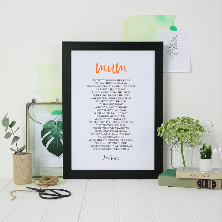 funny mum poem