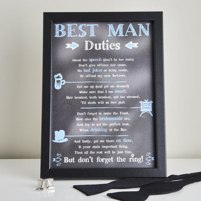 Best Man Duties