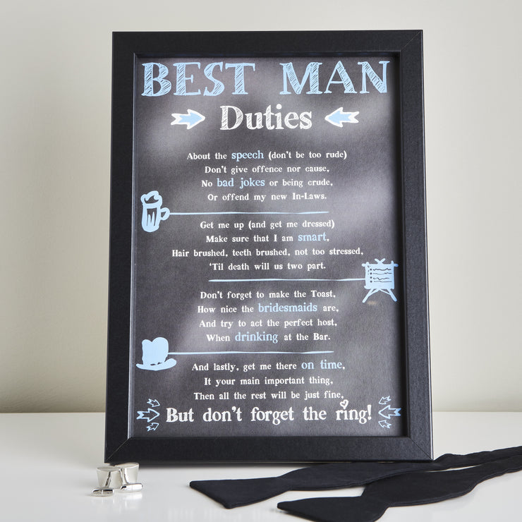 Best Man Duties