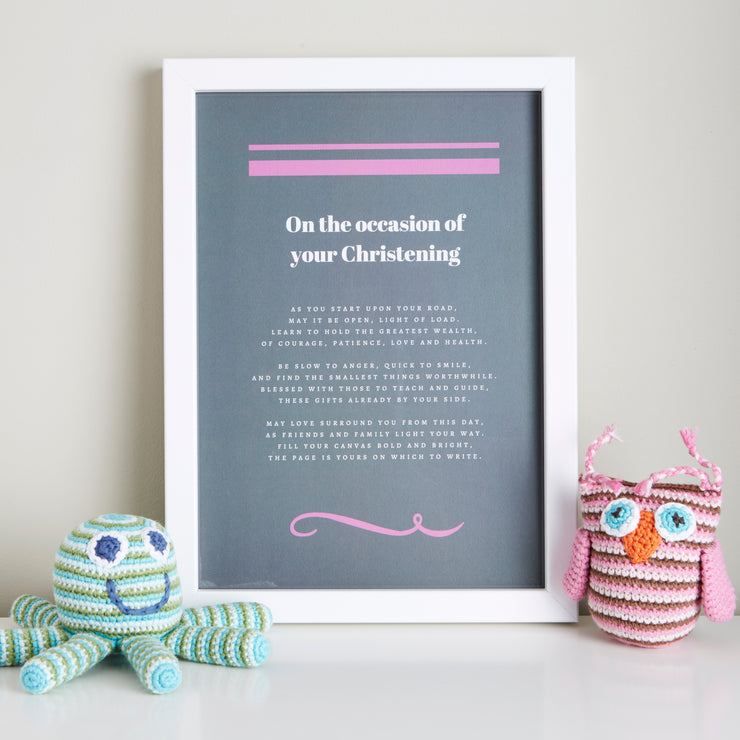 Christening / Baptism Pink