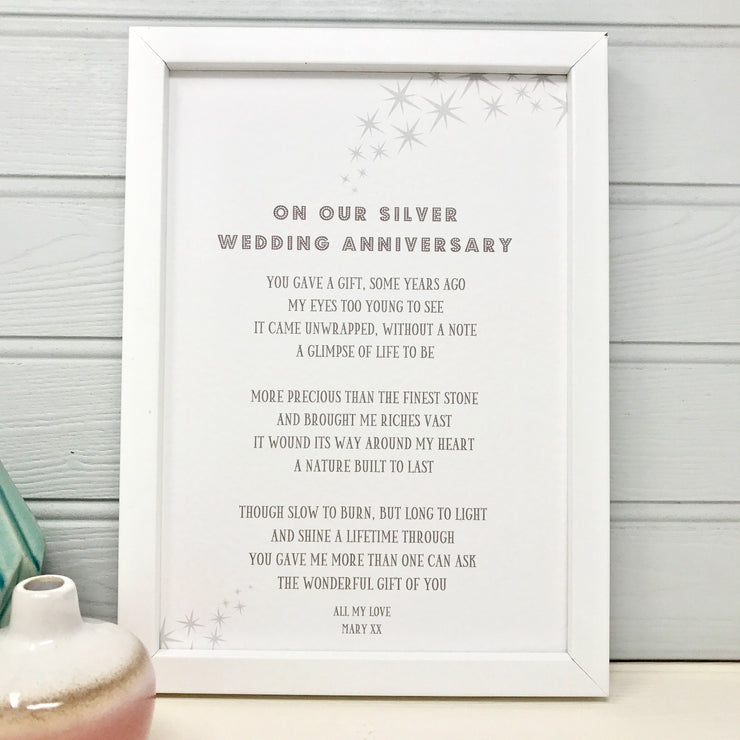 25th wedding anniversary poem
