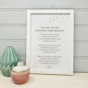 25th anniversary personalised print