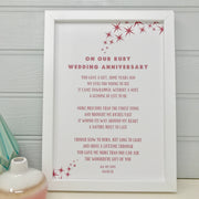 ruby anniversary gift for husband