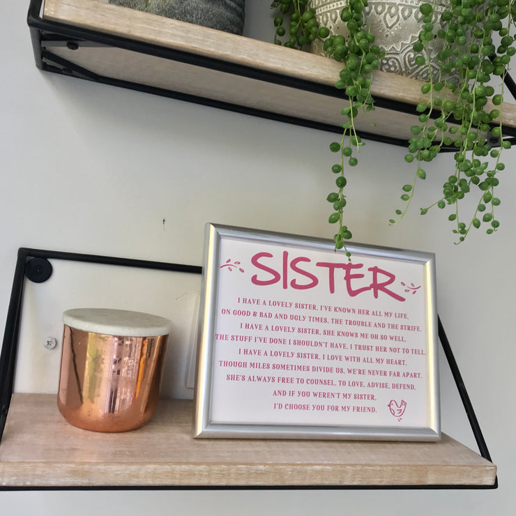 personalised sister print