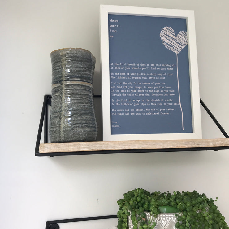 anniversary poem print