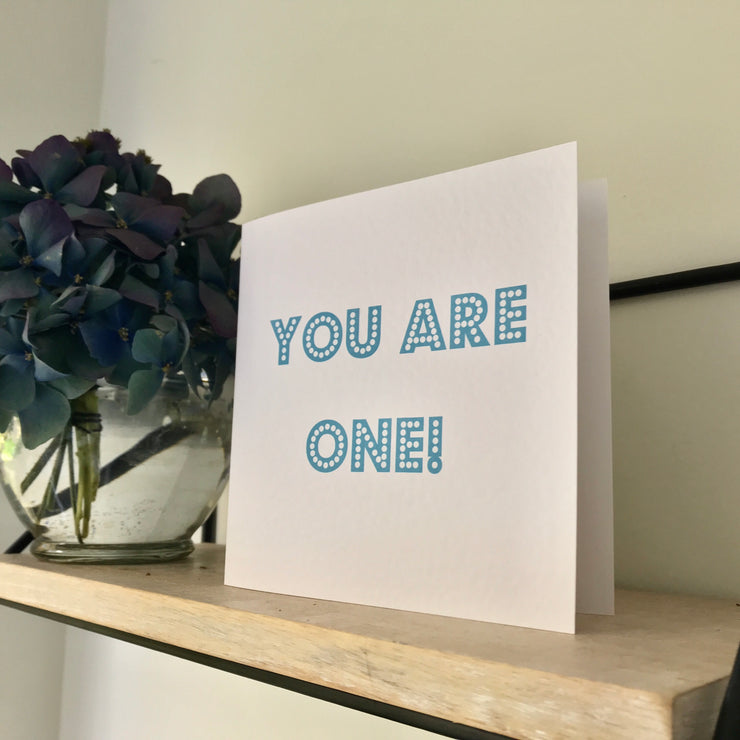 First birthday card 