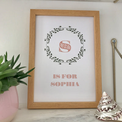 Personalised Child's Name Print