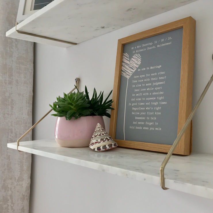 personalised wedding print