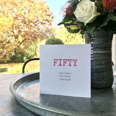 Fifty Birthday Card