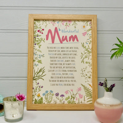 personalised Mum poem