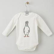 London Babygrow 0-6 months with pigeon motif