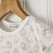 long sleeved baby top in 12-18 months with a woodland nursery print