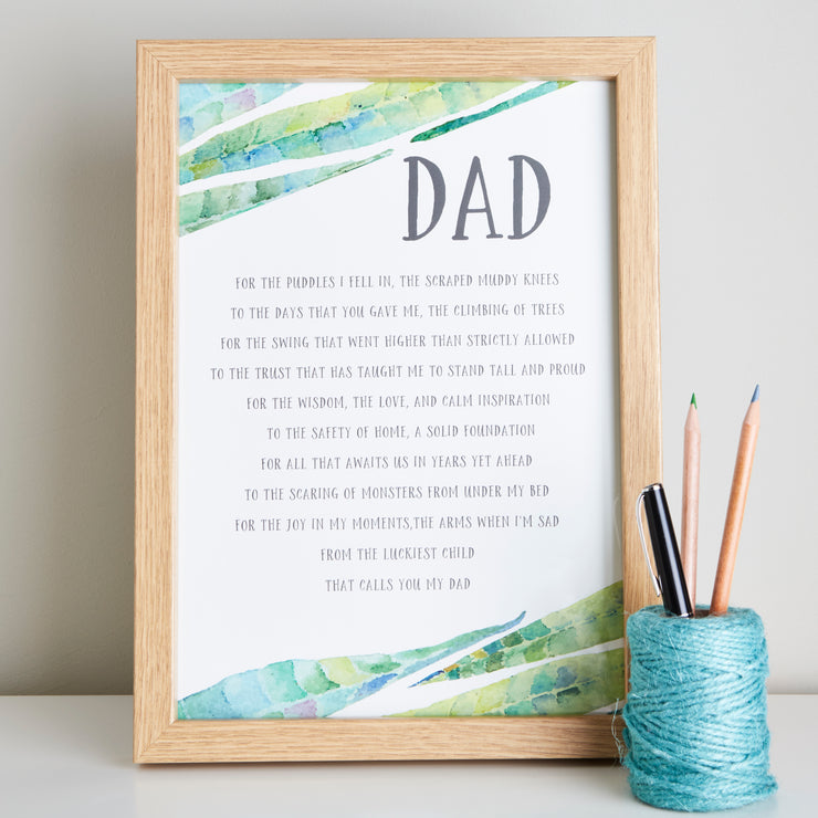 fathers day poem for dad