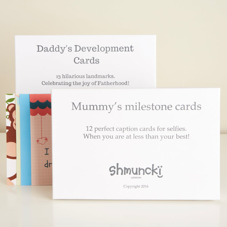 new baby gift funny milestone cards for a new mum and dad