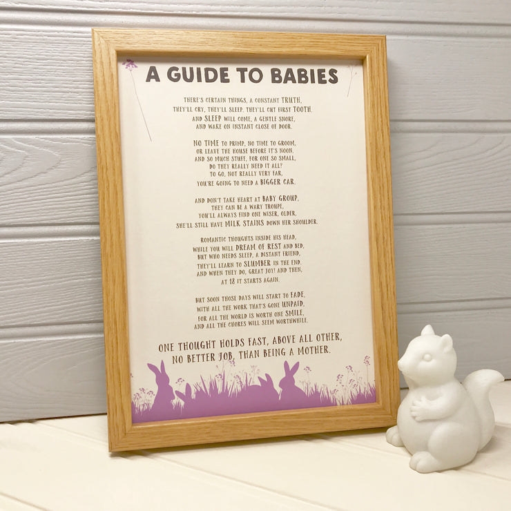 New baby poem print