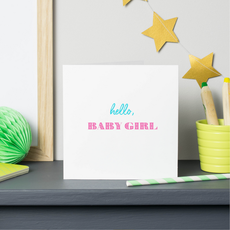 new baby girl card