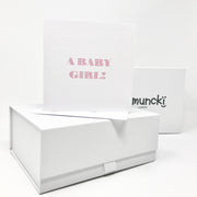 new baby girl gift boxes and card with free delivery