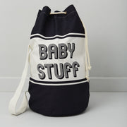 baby changing bag in blue