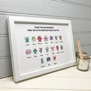 little monster personalised gift from the class