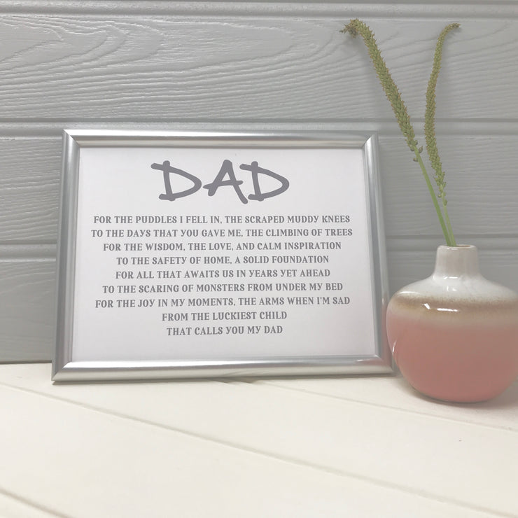 Poem gift for father
