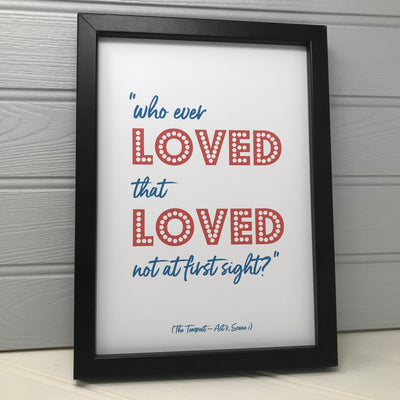 Love quote print for valentines day