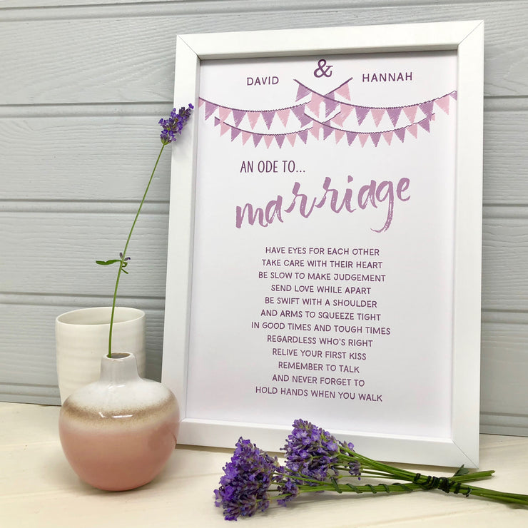 wedding print gift
