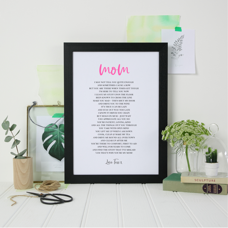 poem gift for mom