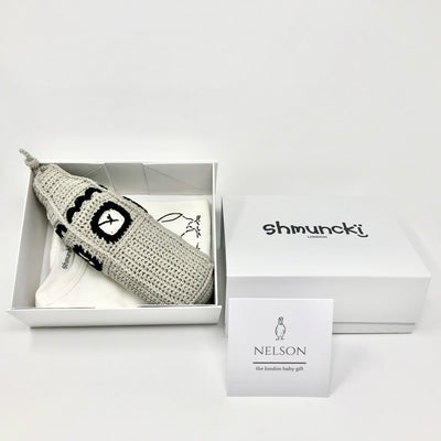 london souvenir baby gift with romper and crochet big ben baby toy
