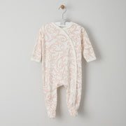 long sleeved print baby grow 0-6 months