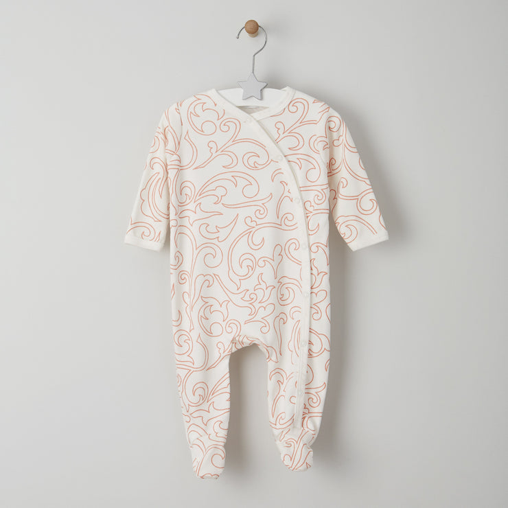 0-6 months and 6-12 months baby grow in a swirl pattern