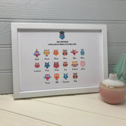 personalised names of class print for teacher