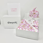 boxed new baby girl gift in pink with free postage to uk