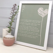 love poem print 