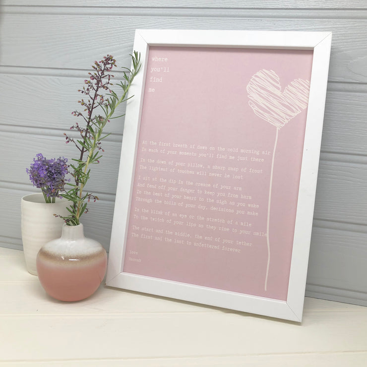 Romantic love poem for valentines day