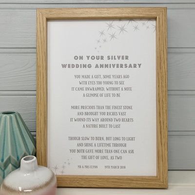 Silver wedding anniversary poem